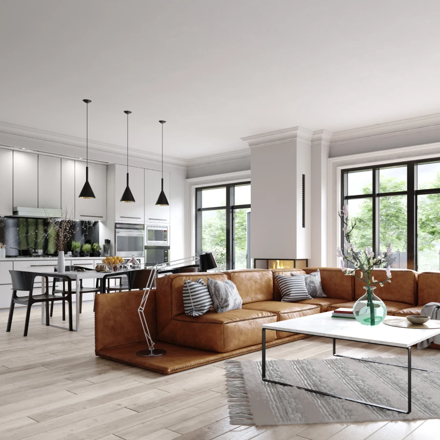 major remodeling modern living room